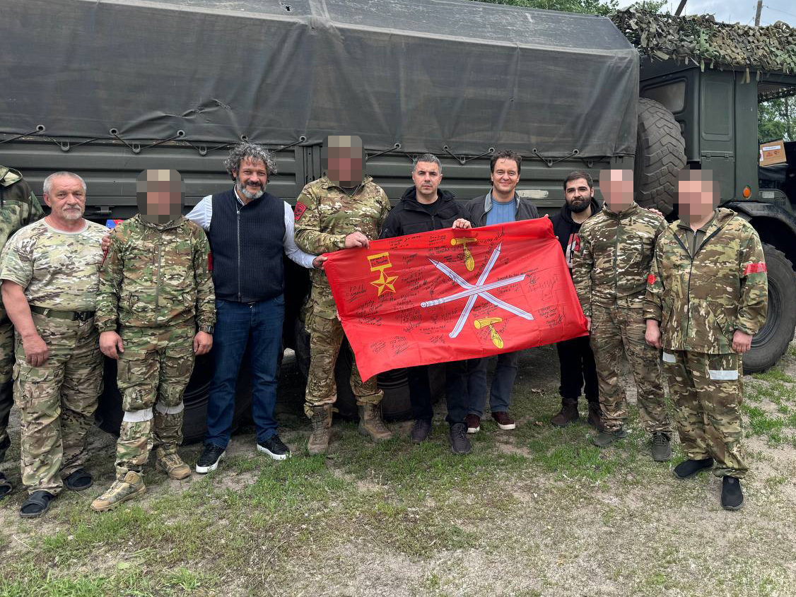 Алексей Эрк доставил очередную партию дополнительной помощи тульским военнослужащим в ЛНР.